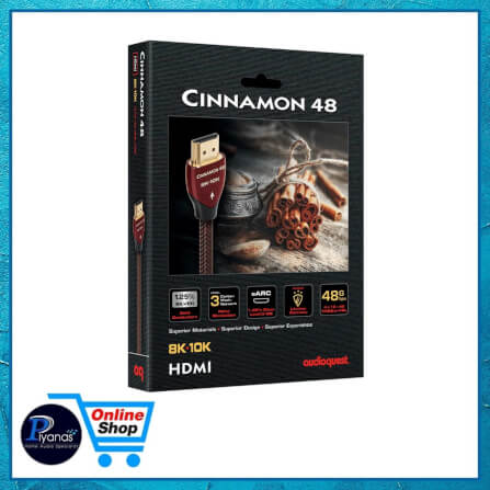 สาย HDMI AUDIOQUEST : HDMI-CINNAMON 48 VERSION 2.1 (1.0 เมตร)_3